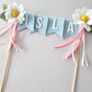 Pretty Pastel Daisy Clip Cake Topper