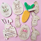 Bunny Without Glasses Easter Bag Tag ~ 3 designs