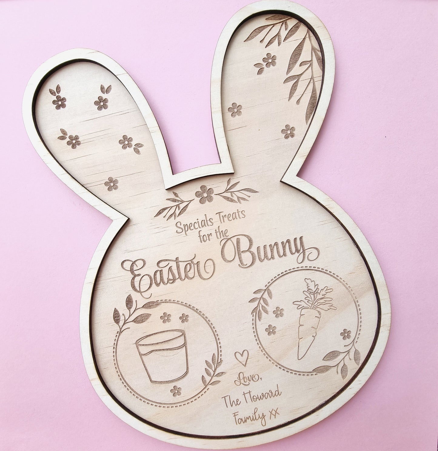 Personalised Easter Bunny Board