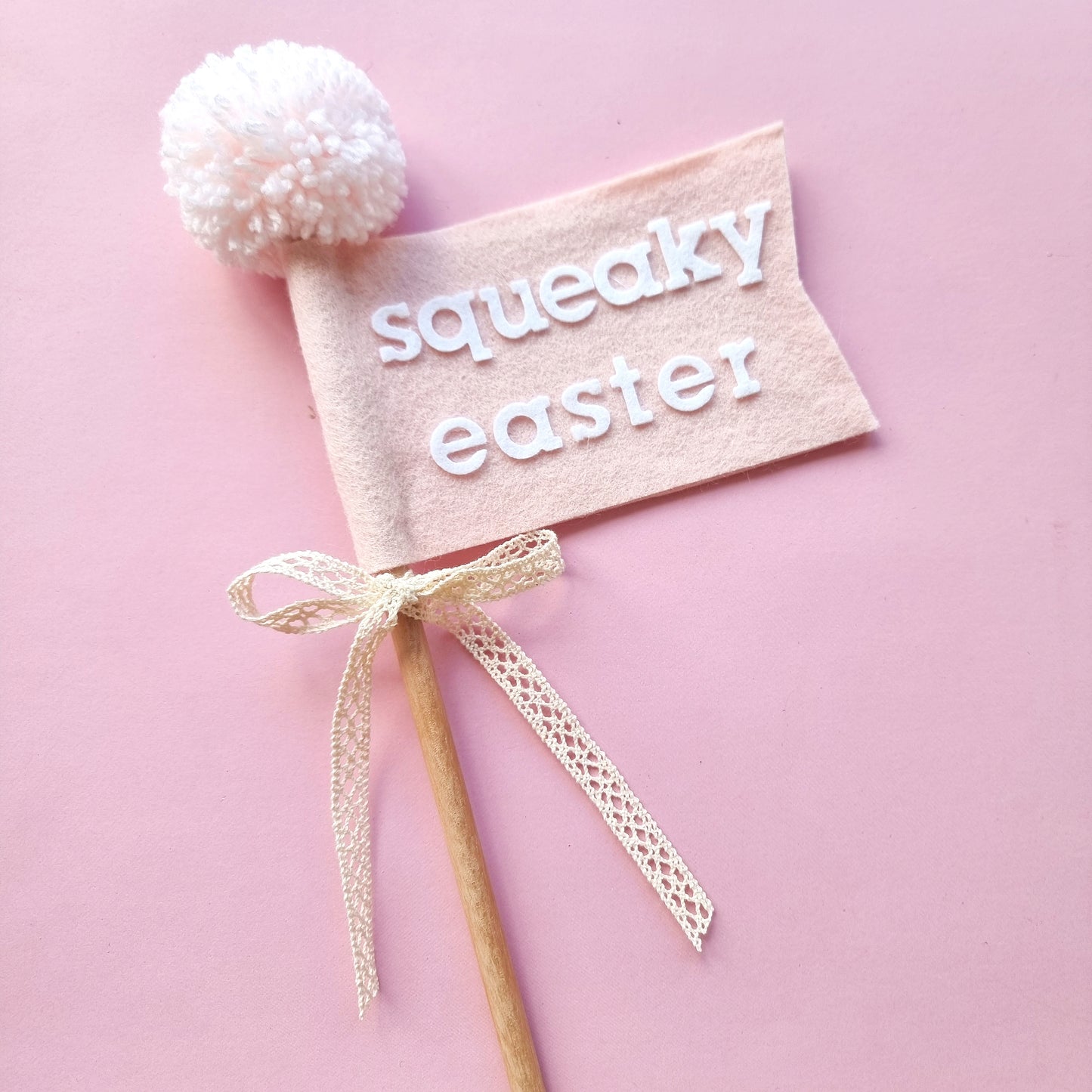 Easter Flag Wand ~ squeaky Easter